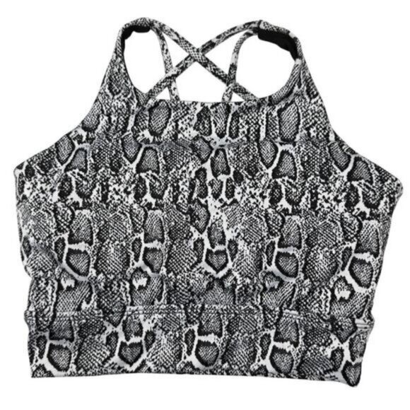 Buffbunny Evolve Jacquard Sports In Reptilia Print Black White Size XS - Picture 2 of 5